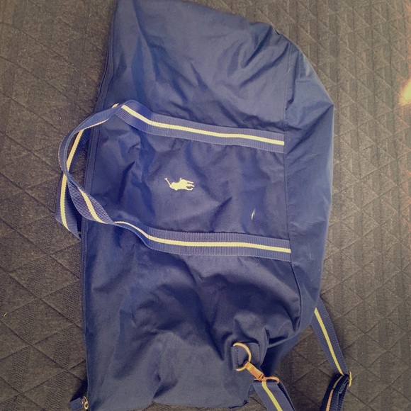ralph lauren blue duffle bag
